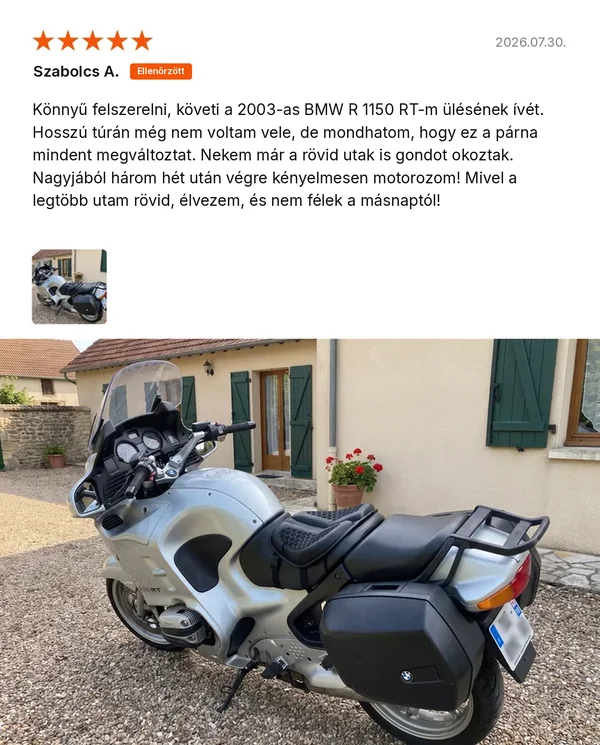 Ellenőrzött vásárlói vélemény